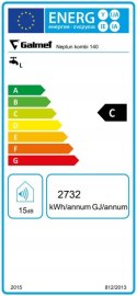 Bojler elektryczny Galmet Neptun Kombi 140 l lewy, 06-144771