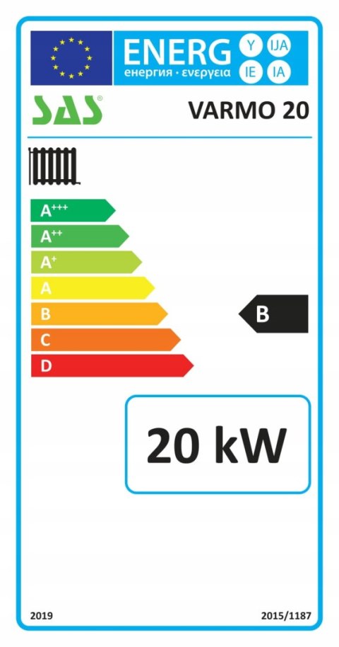 Kocioł 5 klasy zasypowy na węgiel VARMO EcoDesign 20kW Sas KOT-VRM-020 Kocioł 5 klasy zasypowy na węgiel VARMO EcoDesign 20kW Sas KOT-VRM-020