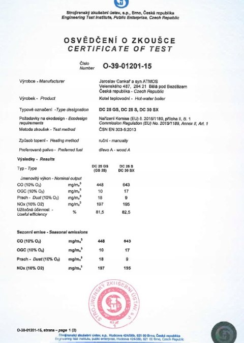 Kocioł Atmos KOMBI AC 25 S - 26 kW, stalowy, drewno, zgazowywanie Kocioł Atmos KOMBI AC 25 S - 26 kW, stalowy, drewno, zgazowywanie