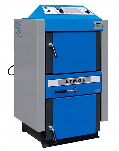 Kocioł Atmos stalowy 20 kW - drewno, węgiel brunatny, węgiel kamienny