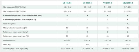 Kocioł gazowy Vaillant ecoTEC Pro VC 146/5 - kondensacyjny, 1-funkcyjny Kocioł gazowy Vaillant ecoTEC Pro VC 146/5 - kondensacyjny, 1-funkcyjny