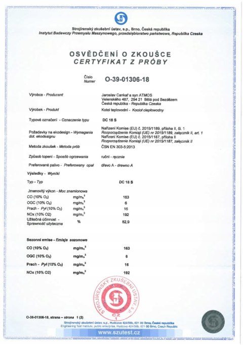 Kocioł na pellet Atmos D 21 P - 19,5 kW, stalowy, automatyczne spalanie Kocioł na pellet Atmos D 21 P - 19,5 kW, stalowy, automatyczne spalanie