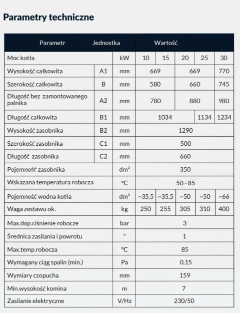 Kocioł na pellet Kipi MPM ECONERGY 20 kW ecoTouch 860 Kocioł na pellet Kipi MPM ECONERGY 20 kW ecoTouch 860