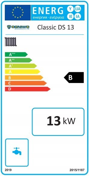 Piec jednofunkcyjny stalowy na węgiel kamienny Ogniwo Classic DS 13 kW Piec jednofunkcyjny stalowy na węgiel kamienny Ogniwo Classic DS 13 kW