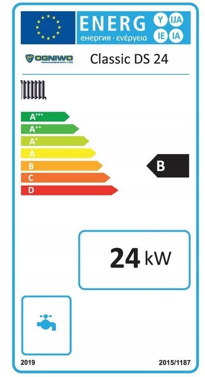 Piec jednofunkcyjny stalowy na węgiel kamienny Ogniwo Classic DS 24 kW Piec jednofunkcyjny stalowy na węgiel kamienny Ogniwo Classic DS 24 kW