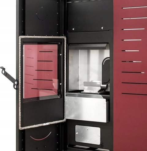 Piec na pellet Italia stalowy 22 kW z płaszczem wodnym 5 mocy Piec na pellet Italia stalowy 22 kW z płaszczem wodnym 5 mocy