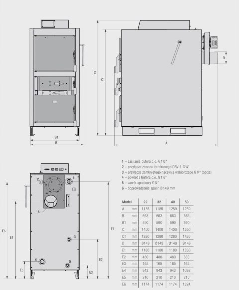 Kocioł Ferroli zgazowujący drewno (holzgas) CGF PRO 22 kW 23FGZ22 ZUM Kocioł Ferroli zgazowujący drewno (holzgas) CGF PRO 22 kW 23FGZ22 ZUM