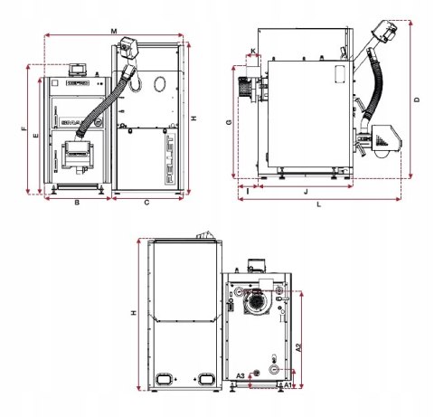 Kocioł na pellet SMART EKOPELL 16 kW - wersja prawa Defro KCO-SMP-16-P Kocioł na pellet SMART EKOPELL 16 kW - wersja prawa Defro KCO-SMP-16-P