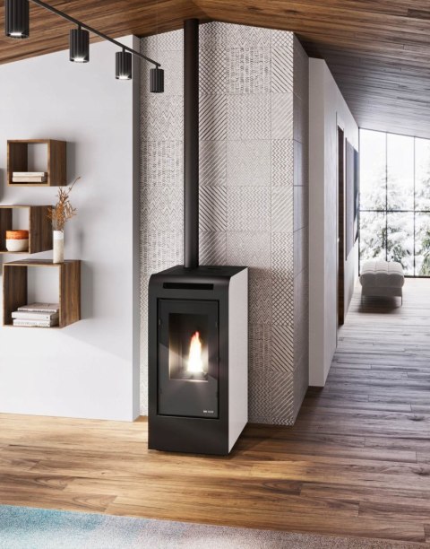 PIEC PIECYK KOMINEK NA PELLET Eva Calor Rosa 11 kW czerwony PIEC PIECYK KOMINEK NA PELLET Eva Calor Rosa 11 kW czerwony