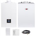 Piec Wolf jednofunkcyjny stalowy na gaz 28 kW + zasobnik 120L + czujniki