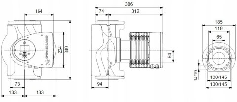 Bezdławnicowa pompa obiegowa MAGNA3 65-150 F 340 Grundfos 97924299 Bezdławnicowa pompa obiegowa MAGNA3 65-150 F 340 Grundfos 97924299
