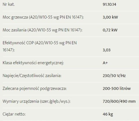 Ekologiczna powietrzna pompa ciepła do c.w.u. Hewalex PCWU 3kW Ekologiczna powietrzna pompa ciepła do c.w.u. Hewalex PCWU 3kW