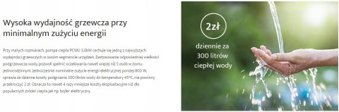 Ekologiczna powietrzna pompa ciepła do c.w.u. Hewalex PCWU 3kW Ekologiczna powietrzna pompa ciepła do c.w.u. Hewalex PCWU 3kW