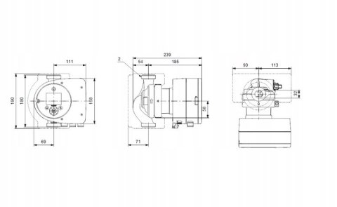 GRUNDFOS elektroniczna pompa obiegowa MAGNA 32/100 97924257 GRUNDFOS elektroniczna pompa obiegowa MAGNA 32/100 97924257