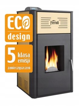 Piec Kocioł Ferroli Breta na Pellet 8 kW stalowy z płaszczem wodnym