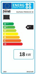 Piec Kocioł Ferroli premium na pellet 18 kW z płaszczem wodnym ZUM