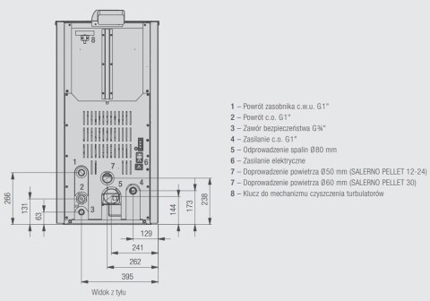 Piec kocioł na pellet Ferroli SALERNO 12kw z płaszczem wodnym Piec kocioł na pellet Ferroli SALERNO 12kw z płaszczem wodnym