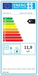 Piec piecyk na pellet Duppla 12 kW z nadmuchem i Wi-Fi