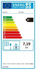 Piecyk na pellet REDPOD First Advance Slim 8 kW biały z nadmuchem