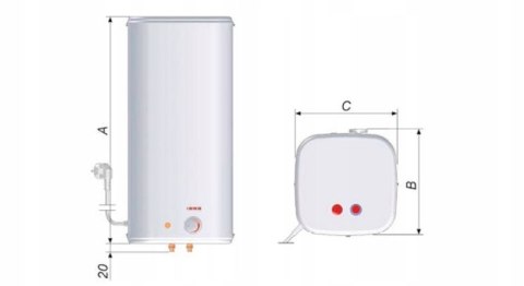 Podgrzewacz wody Biawar 1500 W 5 l 19920 Podgrzewacz wody Biawar 1500 W 5 l 19920
