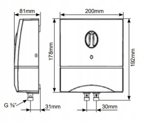 Podgrzewacz wody Biawar 5500 W 10712 Podgrzewacz wody Biawar 5500 W 10712