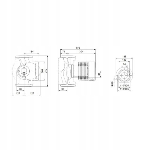 GRUNDFOS MAGNA3 50-80 F 240 POMPA OBIEGOWA PN6/10 Grundfos 97924282 GRUNDFOS MAGNA3 50-80 F 240 POMPA OBIEGOWA PN6/10 Grundfos 97924282