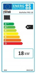 KOCIOŁ PIEC NA PELLET FERROLII BIOPELLET PRO 18 kW Z PŁASZCZEM WODNYM ZUM