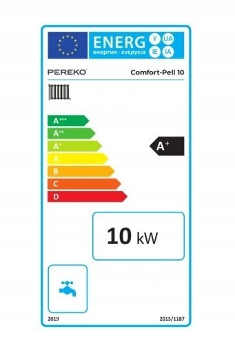 Piec Kocioł Pereko jednofunkcyjny stalowy na pellet 10 kW Piec Kocioł Pereko jednofunkcyjny stalowy na pellet 10 kW
