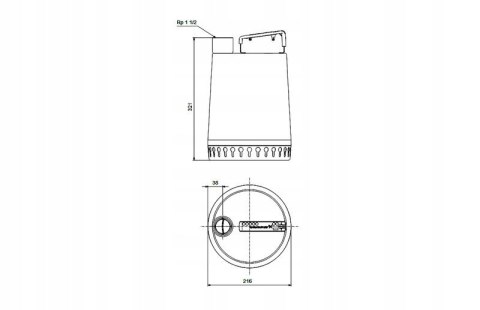 Pompa zatapialna Grundfos 900 W 18000 l/h, 96001735 Pompa zatapialna Grundfos 900 W 18000 l/h, 96001735