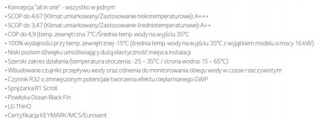 Wydajna Pompa ciepła LG Therma V 16 kW MONOBLOK S 3-fazowa Wydajna Pompa ciepła LG Therma V 16 kW MONOBLOK S 3-fazowa