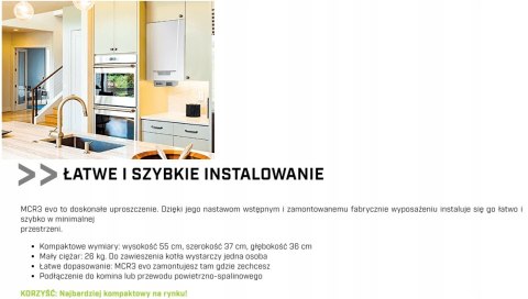 Kocioł gazowy kondensacyjny MCR3 Evo 24/28MI Kocioł gazowy kondensacyjny MCR3 Evo 24/28MI