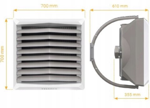 NAGRZEWNICA WODNA VTS VOLCANO VR1 AC 5-30 KW NAGRZEWNICA WODNA VTS VOLCANO VR1 AC 5-30 KW