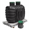 Oczyszczalnia przydomowa zestaw z drenażem rozsączającym 2700L W-261G
