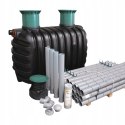 Oczyszczalnia przydomowa zestaw z drenażem rozsączającym 3400L W-262TM
