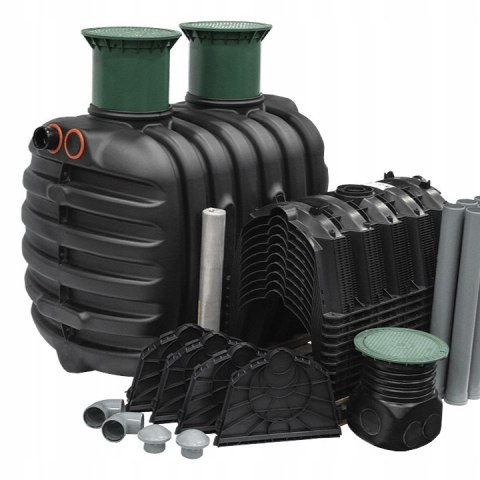 Oczyszczalnia przydomowa zestaw z komorami rozsączającymi 2700L W-264TM Oczyszczalnia przydomowa zestaw z komorami rozsączającymi 2700L W-264TM