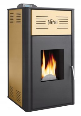Piec Ferroli Breta Pellet 8 kW stalowy z płaszczem wodnym