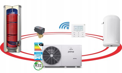 Pompa ciepła PRIMA 8GT +zbiornik GRAND 200 L bufor c.o. 60 moduł Sinum Lite Pompa ciepła PRIMA 8GT +zbiornik GRAND 200 L bufor c.o. 60 moduł Sinum Lite