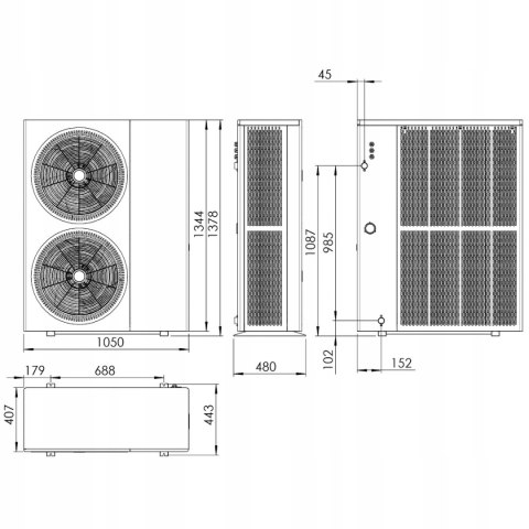TERMET POMPA CIEPŁA MONOBLOK HEAT PLATINUM 18 EVI/DC TERMET POMPA CIEPŁA MONOBLOK HEAT PLATINUM 18 EVI/DC