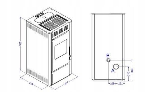 PIECYK NA PELLET Eva Calor Martina 11kW PIECYK NA PELLET Eva Calor Martina 11kW
