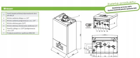Pakiet De Dietrich kocioł gazowy kondensacyjny MCR4 19 + XS90 7857044X Pakiet De Dietrich kocioł gazowy kondensacyjny MCR4 19 + XS90 7857044X