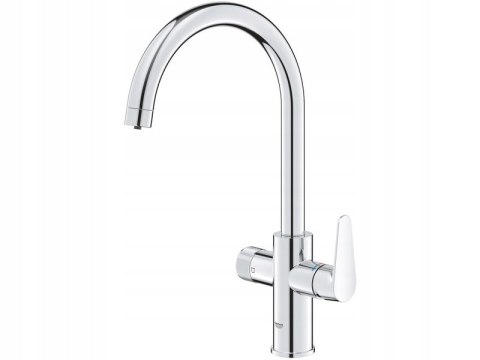 Bateria kuchenna stojąca Grohe BLUE PURE BAUCURVE srebrna, 30580000 Bateria kuchenna stojąca Grohe BLUE PURE BAUCURVE srebrna, 30580000