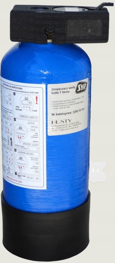 Demineralizator do inst. grzew. SYR 3200, butla 7L + flansza 3200 DN15 Demineralizator do inst. grzew. SYR 3200, butla 7L + flansza 3200 DN15