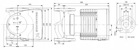 GRUNDFOS Pompa obiegowa MAGNA1 40-150 F 99221306 GRUNDFOS Pompa obiegowa MAGNA1 40-150 F 99221306