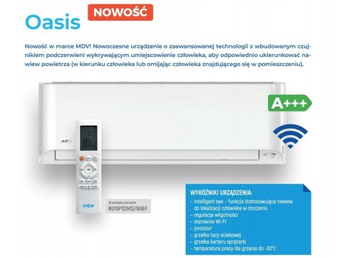 Klimatyzator - Komplet Split Oasis 3,5kW, ZOP-12N8-A1 Klimatyzator - Komplet Split Oasis 3,5kW, ZOP-12N8-A1