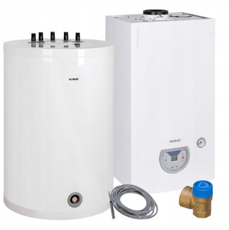 Pakiet Piec Kocioł Termet stalowy na gaz 25 kW + Zasobnik SG PLUS 120L Pakiet Piec Kocioł Termet stalowy na gaz 25 kW + Zasobnik SG PLUS 120L