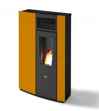 Piec na pellet Eva Calor Perla 7,5 kW pomarańczowy Piec na pellet Eva Calor Perla 7,5 kW pomarańczowy