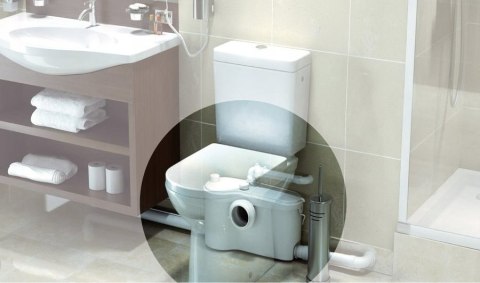 Rozdrabniacz do fekali Sanibest Pro wc+4, B3PRO Rozdrabniacz do fekali Sanibest Pro wc+4, B3PRO