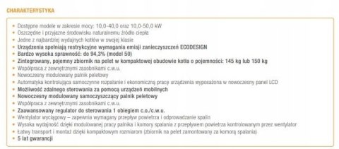 Piec Kocioł FERROLI Biopellet Compact 40kw c.o. cwu na pellet Piec Kocioł FERROLI Biopellet Compact 40kw c.o. cwu na pellet