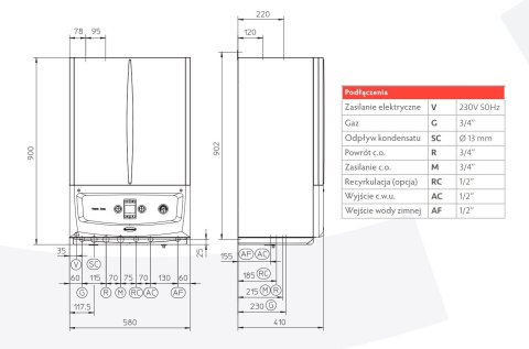 KOCIOŁ GAZOWY 2F Immergas VICTRIX ZEUS 25 KOCIOŁ GAZOWY 2F Immergas VICTRIX ZEUS 25