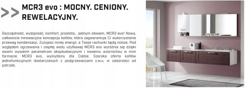 Kocioł gazowy kondensacyjny MCR3 Evo 24/28MI Kocioł gazowy kondensacyjny MCR3 Evo 24/28MI